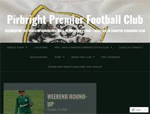 Tablet Screenshot of pirbrightpremierfc.com